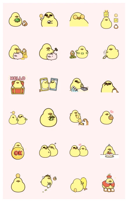 FoodieG Golden Stickers WhatsApp Sticker PNG