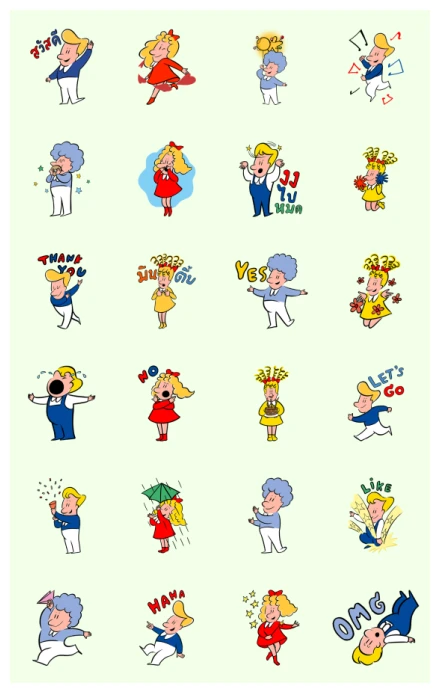 John Lulu and Friends WhatsApp Sticker PNG