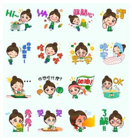 Knorr Mom's daily life WhatsApp Sticker PNG