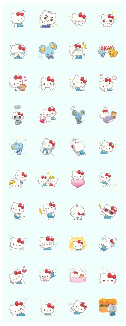 Sticker Day: Hello Kitty WhatsApp Sticker PNG