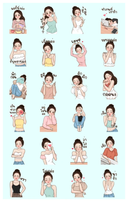 Wawa Cutie Big Stickers WhatsApp Sticker PNG