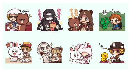 LINEFRIENDS|IdentityV WhatsApp Sticker PNG