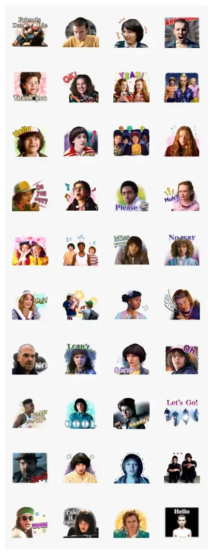 Stranger Things WhatsApp Sticker GIF