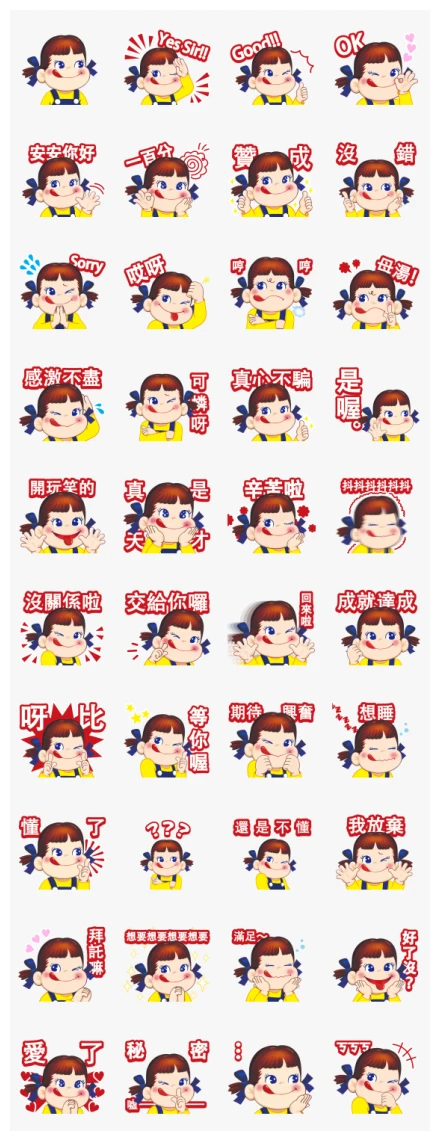 Milky Peko Sticker WhatsApp Sticker PNG
