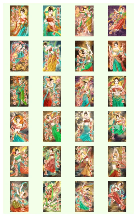Flying Goddess Celebrates the New Year WhatsApp Sticker PNG