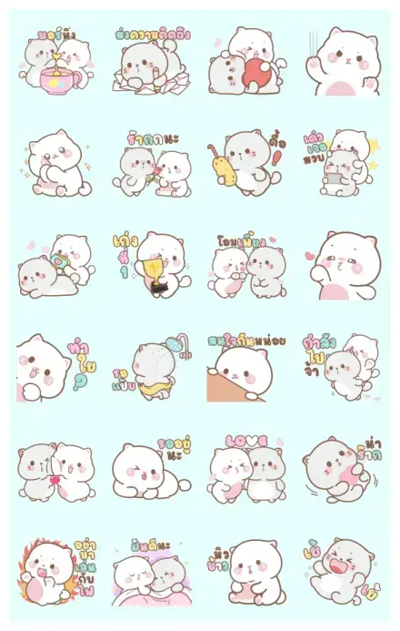 Milky & Muku Effect Stickers WhatsApp Sticker PNG