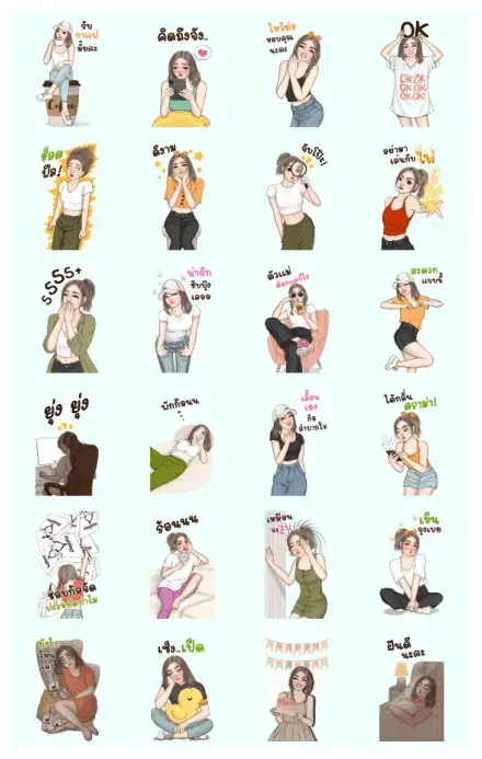 Rose Big Stickers: Daily Life Words 2 WhatsApp Sticker GIF-28508