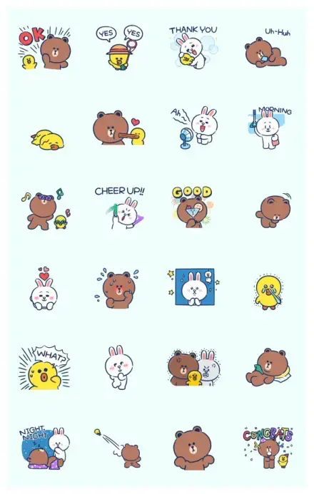 A Relaxing Summer With LINE FRIENDS WhatsApp Sticker GIF-29058