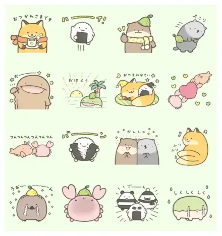 nandemo ikimono × LINEMO WhatsApp Sticker GIF