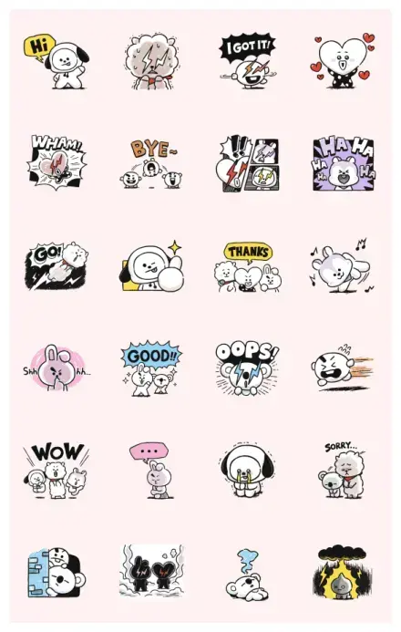 BT21 100% Energy Stickers WhatsApp Sticker GIF-30089
