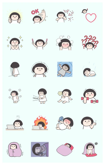 LITTLE BO vol.2 WhatsApp Sticker PNG