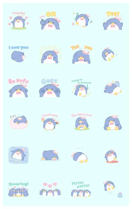 Tuxedosam in Motion! Cute and Cuddly! WhatsApp Sticker GIF-30298