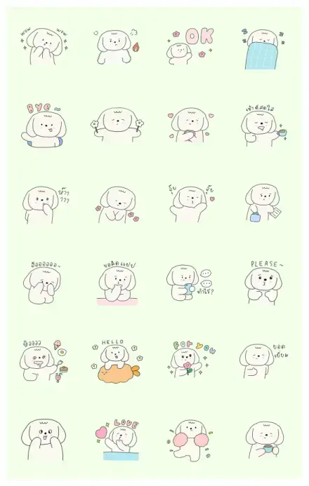 Jolie the cute dog! WhatsApp Sticker GIF-30622