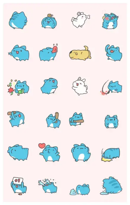 Bugcat-Capoo: The Spur of Love WhatsApp Sticker GIF-31120