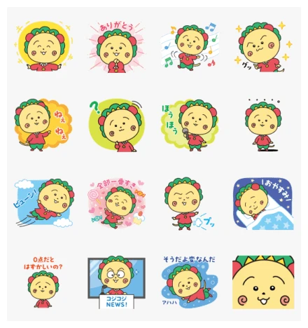 Coji-coji × LINE NEWS WhatsApp Sticker PNG