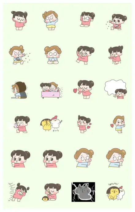 CHUCHUMEI Mix-and-Match Stickers WhatsApp Sticker GIF-31373
