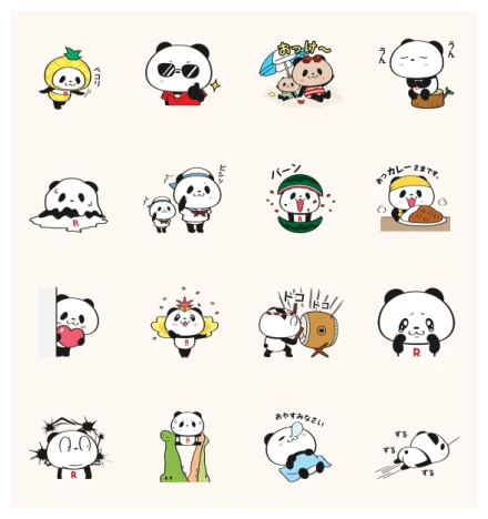 Shopping Panda Animated Stickers WhatsApp Sticker PNG
