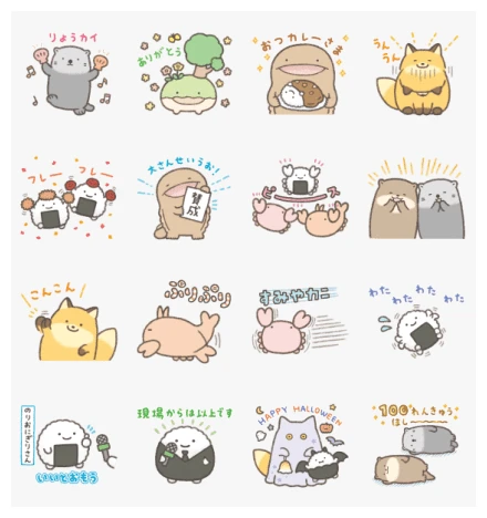 nandemo ikimono × LINE NEWS WhatsApp Sticker PNG