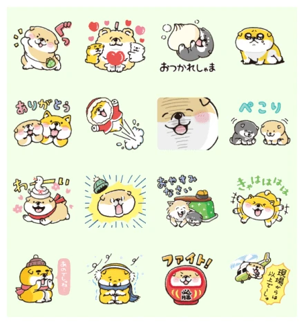 MUCHICOROBANBAN × LINE NEWS WhatsApp Sticker PNG