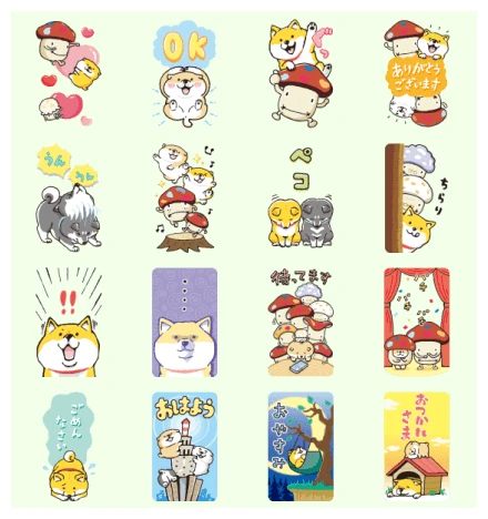 SHIBANBAN × DOCOMODAKE BIG Stickers WhatsApp Sticker PNG