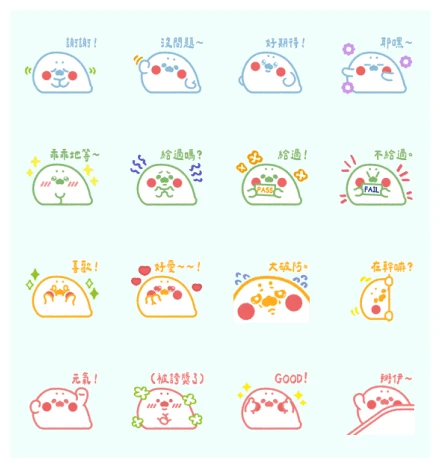 Thenothingseal Bonus Sticker(Oil pastel) WhatsApp Sticker PNG