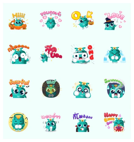 TankTank and Halloween Festival WhatsApp Sticker PNG