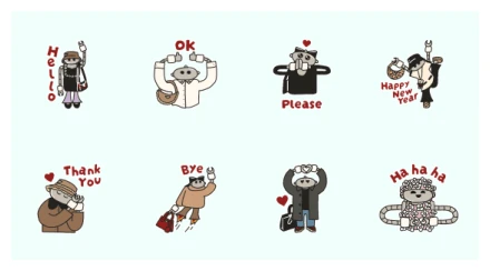 PRADA HOLIDAY EXCLUSIVE STICKERS WhatsApp Sticker PNG