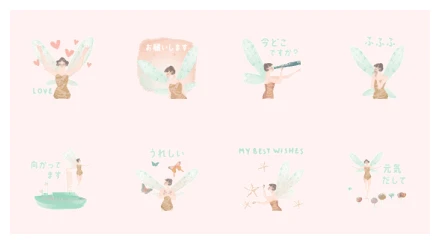 Fairies to convey your feelings WhatsApp Sticker PNG