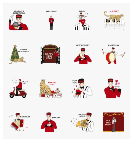 Cartier Holiday Theme Animated Stickers WhatsApp Sticker PNG