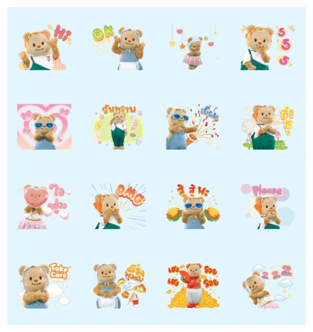 Butterbear × 7-Eleven WhatsApp Sticker PNG