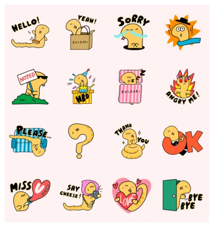 BVLGARI - Serpentina WhatsApp Sticker PNG