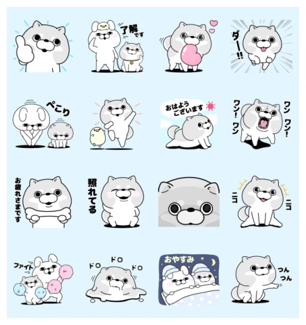 Wanko 100% × LINE NEWS WhatsApp Sticker PNG