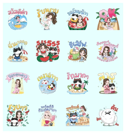 J'Beaut & Jodd: Summer is Here WhatsApp Sticker PNG
