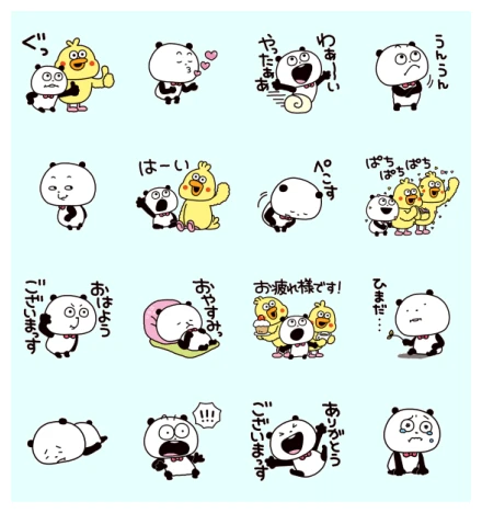 Gokigen Panda × dPOINT CLUB WhatsApp Sticker PNG
