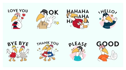 Moncler Qixi Festival Stickers WhatsApp Sticker PNG