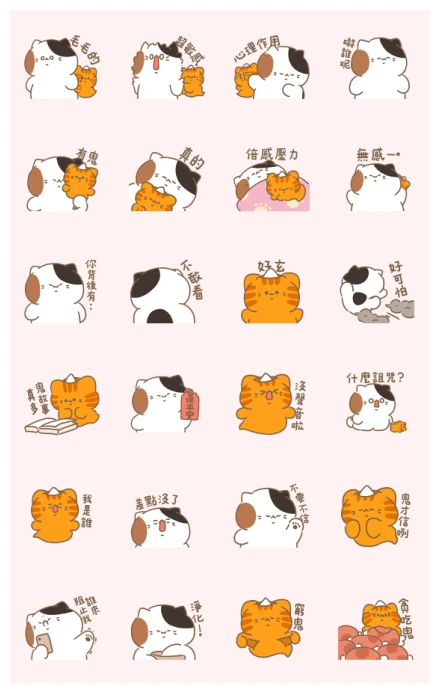 Sanfa cat: Hairy Cat WhatsApp Sticker PNG