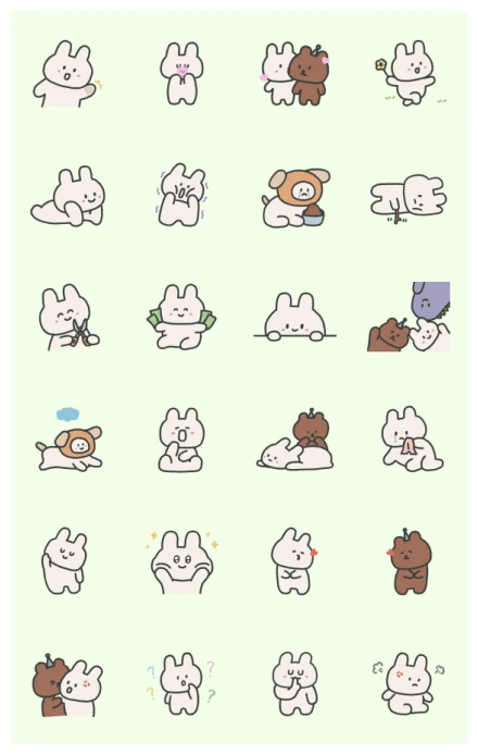 87 rabbit: Everyday Emotions! WhatsApp Sticker PNG