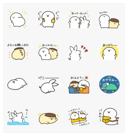 Moving & Working! Obungu × Townwork WhatsApp Sticker PNG