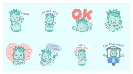 America's 250th Birthday Stickers WhatsApp Sticker PNG