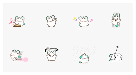 Caps The Bold Bangs WhatsApp Sticker PNG