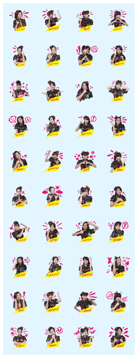 JKT48 - Hanya Lihat Ke Depan WhatsApp Sticker PNG