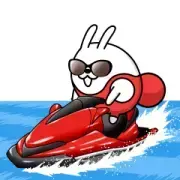 Moving Rubbing Rabbit Summer Stickers
