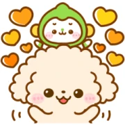 fuwa moco toypoodle × LINEMO LINE WhatsApp Sticker GIF PNG fuwa moco toypoodle × LINEMO LINE WhatsApp Sticker GIF PNG
