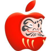 Apple Daruma Stickers Apple Daruma Stickers