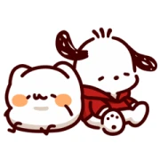Pochacco & his friend Meow Meow Monster Pochacco & his friend Meow Meow Monster